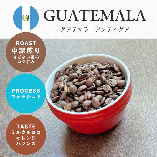 グアテマラ　アンティグア（中深煎り）/ 100g